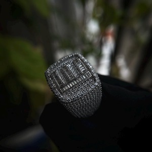 Iced Championship <b>Ring</b> Custom <b>Mens</b> 925 Sterling <b>Silver</b> VS+ Moissanite 5CT GRA Certified Prong Set Hip Hop Statement Jewelry - Product Image 4
