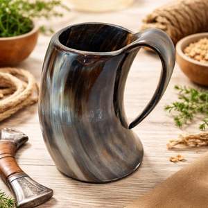 Jarra de Cuerno Viking Thunder Ecológica de Lujo, Paquete de 50 Unidades para Fiestas, Apta para Congelador - Product Image 1