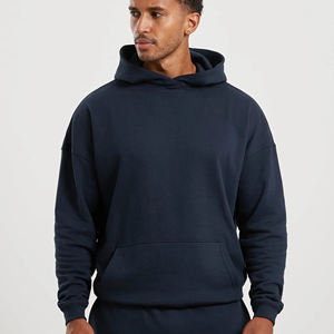 Ensemble de survêtement unisexe gris avec sweat à capuche et pantalon de jogging, vêtements de sport décontractés, couleur unie, manches longues, coton léger, automne, grande taille - Product Image 4