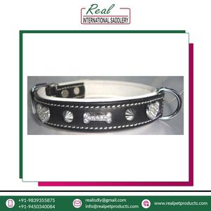 Collar de perro de cuero puro de lujo Premium Remaches ajustables Patrón de animales ecológico-Elegante para mascotas Mejor precio garantizado - Product Image 3