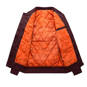 Chaqueta Bomber para Hombre, Estilo Moderno 2026, Invierno, Cálida, Casual, Cuello Alto, Cierre Frontal, Ecológica, Hecha a Medida, Venta al Por Mayor, Alta Calidad - Product Image 3