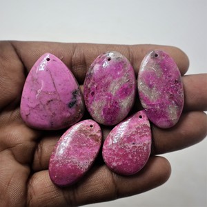Wholesale Lot of Natural <b>Pink</b> Quartz Gemstone Loose <b>Drill</b> Mixed Cut Polished Gemstones for Jewelry Making - Product Image 5