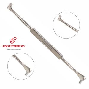 Retractor de párpados Desmarres de doble punta, instrumento quirúrgico oftálmico de acero inoxidable - Product Image 1