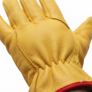 Premium Quality Leather Safety <b>Gloves</b> Anti-Slip Breathable Fur Lining Comfortable Hand Arm Protection Industrial Working Driving - Product Image 5