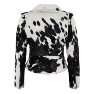 Custom <b>Smart</b> Range BRANDO <b>Women</b>’s Premium Hair On Hide Cowhide Leather <b>Jacket</b> Ladies Biker Moto Punk Style <b>Jacket</b> Bulk Wholesale - Product Image 3