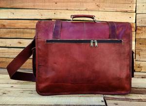 Durable Zipper Closure Handmade <b>Leather</b> <b>Laptop</b> <b>Bag</b> new arrival Made In High Quality Lightweight <b>Leather</b> <b>Laptop</b> <b>Bag</b> For Unisex - Product Image 6