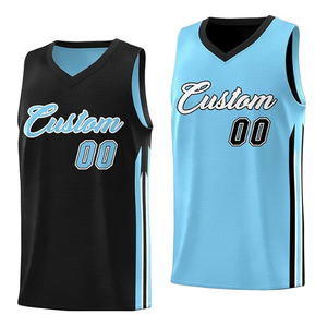 Maillots de basket-ball réversibles antibactériens de haute qualité pour hommes, 100% polyester, sans manches, uniforme disponible - Product Image 1