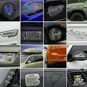 Custom Eco-Friendly PVC <b>Car</b> Sticker <b>Decal</b> Waterproof Vinyl Auto Window Body Bumper Door Graphics UV Resistant UV Printing Self - Product Image 2