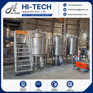 Máquina Industrial para la Fabricación de Jarabe Líquido con Sistema de Mezcla y Procesamiento de Acero Inoxidable - Product Image 5