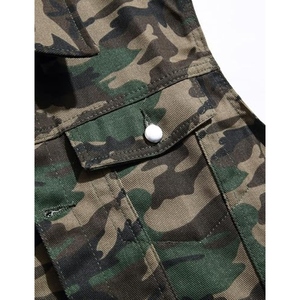 Men's Denim Sleeveless <b>Vest</b> Stand Collar Casual Plus Size Outerwear Summer Woven 100% Cotton Windproof High Street - Product Image 4
