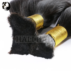 Vente en gros d'extensions de cheveux 100% Remy lisses en vrac avec texture naturelle sans perte OEM ODM pris en charge teints - Product Image 6