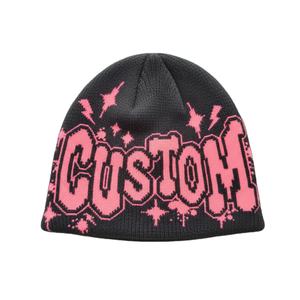 Gorro de Punto Acrílico de Alta Calidad con Logotipo Personalizado, Estilo Deportivo Urbano, Color Negro, Servicio OEM, Unisex para Adultos - Product Image 5
