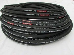 Manguera hidráulica de alta presión de 6 m, manguera industrial flexible y duradera, resistente al aceite, de alta resistencia para maquinaria de construcción - Product Image 2