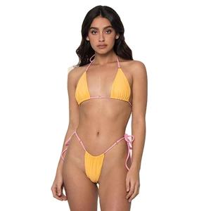 Traje de Baño de Dos Piezas de Alta Calidad, Bikini con Top Halter Personalizado con Logotipo, Ropa de Playa para Mujer - Product Image 4