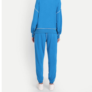 Nuevo Conjunto Deportivo para Mujer, Color Sólido, Personalizable, Estilo Casual Urbano, con Capucha, 100% Algodón - Product Image 3