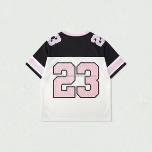 เสื้อเจอร์ซีย์ตาข่ายคอวีผู้ชาย แบบกำหนดเอง รับผลิตตามสั่ง ขายส่ง - Product Image 2