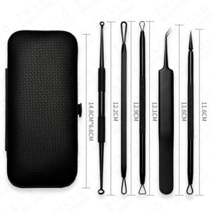 Kit professionnel d'outils d'extraction de points noirs et d'acné, 7 pièces, aiguilles pour le visage et le nez - Product Image 4