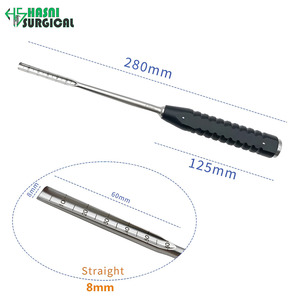Osteótomos rectos de 6 mm, cincel para huesos, instrumentos quirúrgicos ortopédicos, juego de instrumentos de acero inoxidable - Product Image 2