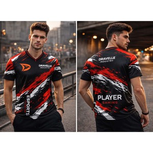 Jersey de Esports Personalizado Premium, Sublimado, Transpirable, Ecológico, de Secado Rápido, Unisex, 180g, Malla de Poliéster, Estilo Urbano Japonés - Product Image 6