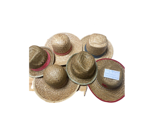 New Manufacture Men's Cowboy Straw Hat Wide Brim / Printed Seagrass Palm Leaf hats use for Beach Resort Wear <b>Gift</b> - Product Image 6