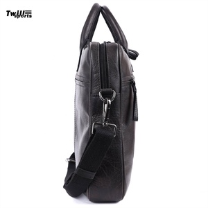 Wholesale Business <b>Simple</b> Fashion Men's PU Leather Large Capacity Laptop Briefcase for business classic style - Product Image 5