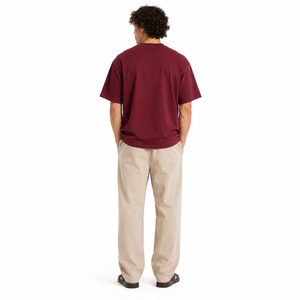 T-shirts en coton surdimensionnés personnalisés pour hommes, col rond, coupe ample, manches courtes, vierges, marque privée, fournisseur USA - Product Image 3