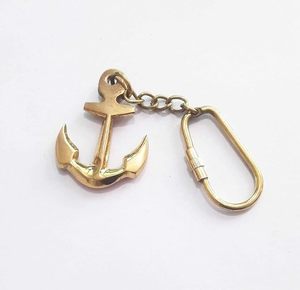 Porte-clés Ancrage en Laiton Doré Antique, Anneau de Clés Nautique Marin, Porte-clés Décoratif pour Voiture, Vélo, Clés de Maison, Cadeau pour Marin - Product Image 2