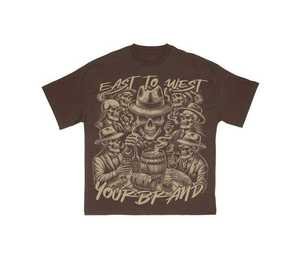 Ensemble de survêtement de qualité supérieure avec logo sérigraphié personnalisé, effet délavé à l'acide et usé, comprenant un sweat à capuche et un pantalon évasé - Product Image 6