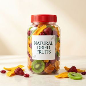 Food Storage Jar Round PET 800ml Clear <b>Plastic</b> Jar with Screw Lid for Dried Fruit Nuts Snacks <b>Packaging</b> Vietnam Manufacturer - Product Image 4