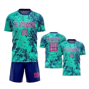 Tenues de football, vêtements de sport, maillots d'entraînement pour équipes de football, 100% polyester, écologiques, logo personnalisé, couleur imprimée, ensembles respirants - Product Image 4