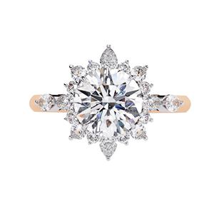 Anillo de Compromiso con Diamante Cultivado en Laboratorio de 1.50 Quilates con Certificación IGI, Joyería Nupcial Fina de Oro de 18K Personalizada de Lujo, Venta al por Mayor - Product Image 2