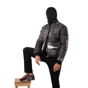 Veste matelassée imperméable et coupe-vent pour homme, col montant, fermeture éclair, mode automne-hiver 2024, état neuf, service OEM - Product Image 1