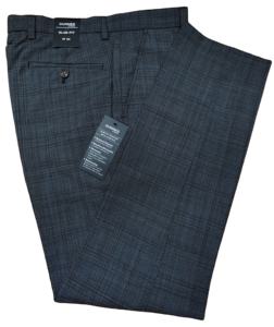 Pantalon décontracté pour homme, coupe régulière, haute élasticité, léger, 100% polyester, taille mi-haute, devant plat, respirant, anti-froissement, service OEM - Product Image 3