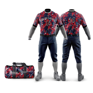 ชุดยูนิฟอร์มเบสบอลสำหรับผู้ใหญ่แบบยูนิเซ็กซ์  ชุดเสื้อและกางเกงกีฬาระบายอากาศได้ดี  รับผลิตตามแบบ (OEM)  เสื้อผ้ากีฬาสำหรับฤดูร้อนและฤดูใบไม้ร่วง - Product Image 3