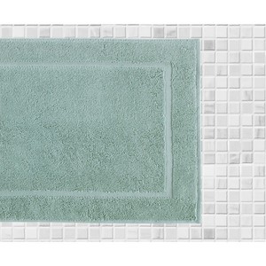 Solid Color Rectangle Cotton Bath <b>Mat</b> Non-Slip Rubber Backing Tufted Plain Style for Home Use - Product Image 5