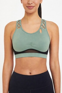 Women <b>Stretch</b> Quick Dry Soft Yoga <b>Bra</b> Custom logo Sports High Quality Fitness Sport <b>Bra</b> Top Fitness <b>Bras</b> Seamless & Breathable - Product Image 1