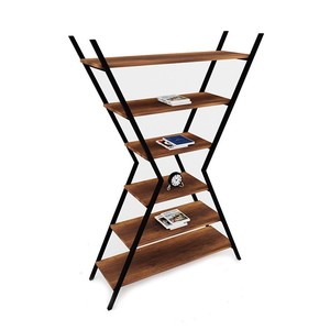 ชั้นวางของโลหะ 5 ชั้นสำหรับอุตสาหกรรม โครงเหล็กสีดำ ชั้นวางแบบเปิดทันสมัย แข็งแรงทนทาน สำหรับห้องนั่งเล่น สำนักงาน และอุปกรณ์ต่างๆ - Product Image 3