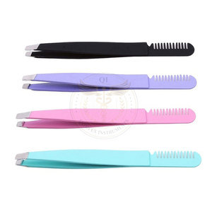 ชุดแหนบคิ้วสแตนเลสคุณภาพสูง ปลายเฉียง ใช้ซ้ำได้ สำหรับกำจัดขนคิ้ว - Product Image 5