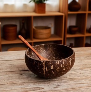 Tazón de Coco Hecho a Mano, Ecológico, para Desayuno, Ensalada, Arroz, Postre y Soluciones de Empaque para Regalos - Product Image 6