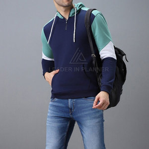 เสื้อฮู้ดดี้ผู้ชายดีไซน์ล่าสุด แบบซิปครึ่งตัว ผลิตในปากีสถาน สไตล์สตรีท ขายส่ง เสื้อฮู้ดดี้สั่งทำได้ - Product Image 4