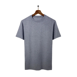 เสื้อยืดคอกลมแขนสั้นผู้ชายคุณภาพสูงแบบสั่งทำพิเศษ OEM ผ้าฝ้าย 100% ทรงปกติ สีพื้น ผ้าเจอร์ซีย์ถักแบบเรียบ - Product Image 5
