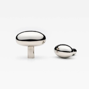 Luxury Oval Stainless Brass Cabinet Knob Minimalist Furniture Nickel Durable Kitchen Drawer <b>Pull</b> Modern Eco-Friendly Antirust - Product Image 1