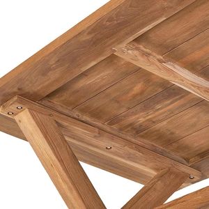 Ensemble de table à manger de style farmhouse en bois massif de haute qualité, design simple et attrayant, prix de gros - Product Image 5