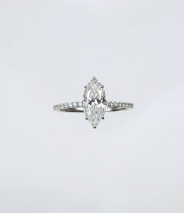 Wholesale Cut Marquise Lab Grown <b>Diamond</b> 14K 18K White Gold 925 Sterling Silver Promise Ring Prong Statement Wedding <b>Jewelry</b> - Product Image 1