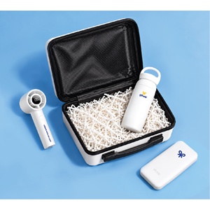 Trousse de Toilette Personnalisée, Ventilateur Portable, Batterie Externe, Bouteille Isotherme 350ml – Coffret Cadeau avec Logo pour Cadeau d'Entreprise, Faible MOQ - Product Image 2