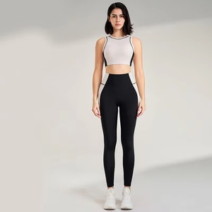Conjuntos Deportivos de 2 Piezas para Mujer, Diseño a Rayas, Transpirables, Cintura Alta, Levanta Glúteos, para Gimnasio, Fitness, Yoga - Product Image 6