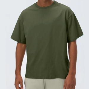 Camiseta Oversize para Hombre al por Mayor, Transpirable, Hombro Caído, 230 g/m², 100% Algodón, Ribete en Contraste, Estilo Vintage Liso - Product Image 6