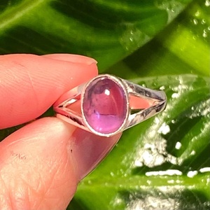 Handmade Amethyst <b>Ring</b> 925 Sterling Silver Bohemian Design Purple Gemstone Jewelry Women Gift Wholesale - Product Image 2