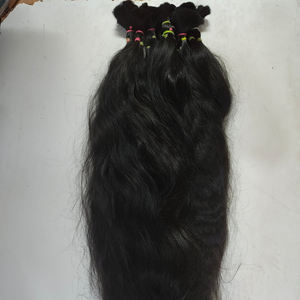 Cheveux humains indiens vierges en gros, provenant d'un seul donneur, qualité fabricant, cuticules alignées, double trame machine, toutes couleurs, permanentables - Product Image 3