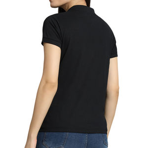 Camiseta de Manga Corta para Mujer, Corte Regular, Calidad Premium, Color Sólido, Tejido de Punto, 100% Algodón, Transpirable, Secado Rápido, Logotipo Personalizado - Product Image 2